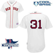 Boston Red Sox #31 Jon Lester White Cool Base 2013 World Series Champions Patch Stitched MLB Jersey Boston Red Sox #31 Jon Lester White Cool Base 2013 World Series Champions Patch Stitched MLB Jersey