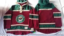 Minnesota Wild Blank Red Sawyer Hooded Sweatshirt Stitched NHL Jersey Minnesota Wild Blank Red Sawyer Hooded Sweatshirt Stitched NHL Jersey