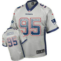 Nike New England Patriots -95 Chandler Jones Grey NFL Elite Drift Fashion Jersey Nike New England Patriots -95 Chandler Jones Grey NFL Elite Drift Fashion Jersey
