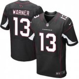 Nike Arizona Cardinals -13 Warner Jersey Black Elite Alternate Jersey