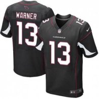 Nike Arizona Cardinals -13 Warner Jersey Black Elite Alternate Jersey