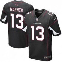 Nike Arizona Cardinals -13 Warner Jersey Black Elite Alternate Jersey