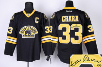 Autographed Boston Bruins -33 Chara Stitched Black Third NHL Jersey Autographed Boston Bruins -33 Chara Stitched Black Third NHL Jersey