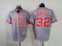 Cincinnati Reds -32 Jay Bruce Grey 1991 Turn Back The Clock Stitched MLB Jersey Cincinnati Reds -32 Jay Bruce Grey 1991 Turn Back The Clock Stitched MLB Jersey
