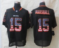 2014 New Nike Chicago Bears 15 Marshall USA Flag Fashion Black Elite Jerseys 2014 New Nike Chicago Bears 15 Marshall USA Flag Fashion Black Elite Jerseys
