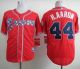 Atlanta Braves #44 Hank Aaron Red Cool Base Stitched MLB Jersey