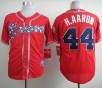 Atlanta Braves #44 Hank Aaron Red Cool Base Stitched MLB Jersey Atlanta Braves #44 Hank Aaron Red Cool Base Stitched MLB Jersey