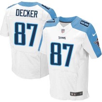 Nike Titans -87 Eric Decker White Stitched NFL Elite Jersey Nike Titans -87 Eric Decker White Stitched NFL Elite Jersey