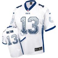 Nike Indianapolis Colts #13 TY Hilton White Men's Stitched NFL Elite Drift Fashion Jersey
