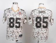 Nike San Francisco 49ers #85 Vernon Davis Camo Men‘s Stitched NFL Elite USMC Jersey