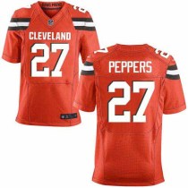 Nike Browns -27 Jabrill Peppers Orange Alternate Stitched NFL New Elite Jersey Nike Browns -27 Jabrill Peppers Orange Alternate Stitched NFL New Elite Jersey