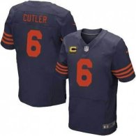 Nike Chicago Bears -6 Blue Orange Cutler Elite Throwback C Patch Jersey