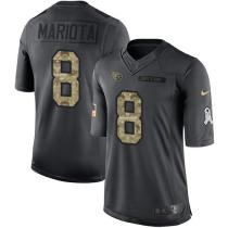 Tennessee Titans -8 Marcus Mariota Nike Anthracite 2016 Salute to Service Jersey Tennessee Titans -8 Marcus Mariota Nike Anthracite 2016 Salute to Service Jersey