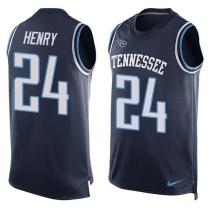 Nike Titans -24 Derrick Henry Navy Blue Alternate Stitched NFL Limited Tank Top Jersey Nike Titans -24 Derrick Henry Navy Blue Alternate Stitched NFL Limited Tank Top Jersey
