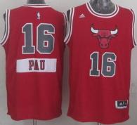 Chicago Bulls #16 Pau Gasol Red 2014-15 Christmas Day Stitched Youth NBA Jersey