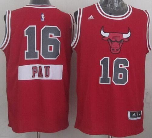 Chicago Bulls #16 Pau Gasol Red 2014-15 Christmas Day Stitched Youth NBA Jersey