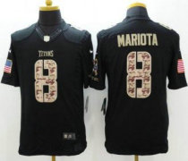 Nike Titans -8 Marcus Mariota Black Stitched NFL Limited Salute to Service Jersey Nike Titans -8 Marcus Mariota Black Stitched NFL Limited Salute to Service Jersey