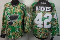 St Louis Blues -42 David Backes Camo Veterans Day Practice Stitched NHL Jersey St Louis Blues -42 David Backes Camo Veterans Day Practice Stitched NHL Jersey
