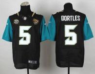 Nike Jacksonville Jaguars #5 Blake Bortles Black Alternate With 20TH Season Patch Men's Stitched NFL