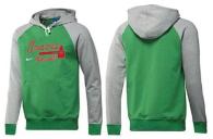 Atlanta Braves Pullover Hoodie Green Grey