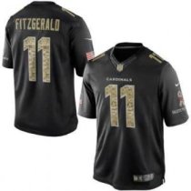 Arizona Cardinals -11 Larry Fitzgerald Nike Black Salute To Service Jersey