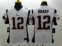 Nike New England Patriots -12 Brady White NFL Limited Jerseys Nike New England Patriots -12 Brady White NFL Limited Jerseys