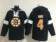 Boston Bruins -4 Bobby Orr Black NHL Pullover Hoodie