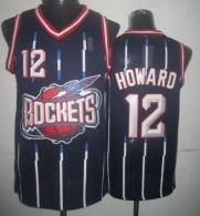 Houston Rockets -12 Dwight Howard Navy Hardwood Classic Fashion Stitched NBA Jersey