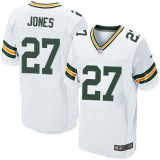 Nike Packers -27 Josh Jones White Stitched NFL Elite Jersey