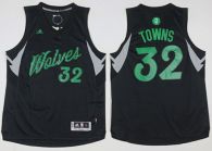 Minnesota Timberwolves -32 Karl-Anthony Towns Black 2016-2017 Christmas Day Stitched NBA Jersey