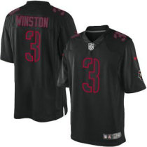 Nike Tampa Bay Buccaneers -3 Jameis Winston Black Stitched NFL Impact Limited Jersey Nike Tampa Bay Buccaneers -3 Jameis Winston Black Stitched NFL Impact Limited Jersey