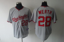 Washington Nationals #28 Jayson Werth Grey Stitched MLB Jersey Washington Nationals #28 Jayson Werth Grey Stitched MLB Jersey
