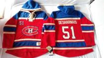 Montreal Canadiens -51 David Desharnais Red Sawyer Hooded Sweatshirt Stitched NHL Jersey Montreal Canadiens -51 David Desharnais Red Sawyer Hooded Sweatshirt Stitched NHL Jersey