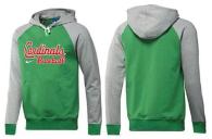 St Louis Cardinals Pullover Hoodie Green Grey