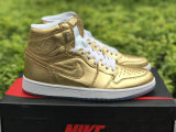 Authentic Air Jordan 1 Retro High OG Gold