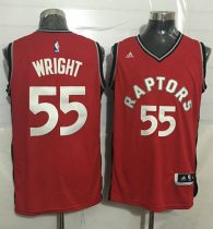 Toronto Raptors -55 Delon Wright Red Stitched NBA Jersey