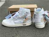 Authentic Off White x Air Jordan 1 White GS