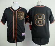 San Francisco Giants #8 Hunter Pence Black Alternate Cool Base Stitched MLB Jersey