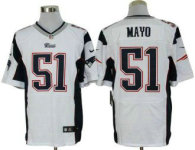 Nike Patriots -51 Jerod Mayo White Stitched NFL Elite Jersey
