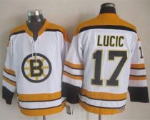 Boston Bruins -17 Milan Lucic White CCM Throwback Stitched NHL Jersey Boston Bruins -17 Milan Lucic White CCM Throwback Stitched NHL Jersey