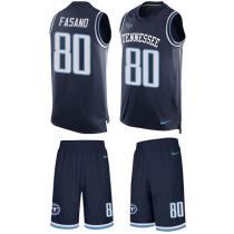 Titans -80 Anthony Fasano Navy Blue Alternate Stitched NFL Limited Tank Top Suit Jersey Titans -80 Anthony Fasano Navy Blue Alternate Stitched NFL Limited Tank Top Suit Jersey