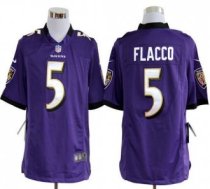 Nike Ravens -5 Joe Flacco Purple Team Color Stitched NFL Game Jersey Nike Ravens -5 Joe Flacco Purple Team Color Stitched NFL Game Jersey