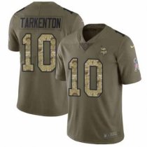 Nike Vikings -10 Fran Tarkenton Olive Camo Stitched NFL Limited 2017 Salute To Service Jersey Nike Vikings -10 Fran Tarkenton Olive Camo Stitched NFL Limited 2017 Salute To Service Jersey