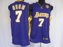 Los Angeles Lakers -7 Lamar Odom Stitched Purple Final Patch NBA Jersey Los Angeles Lakers -7 Lamar Odom Stitched Purple Final Patch NBA Jersey