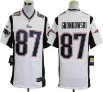 Nike Patriots -87 Rob Gronkowski White Stitched NFL Game Jersey Nike Patriots -87 Rob Gronkowski White Stitched NFL Game Jersey