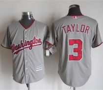 Washington Nationals #3 Michael Taylor Grey New Cool Base Stitched MLB Jersey Washington Nationals #3 Michael Taylor Grey New Cool Base Stitched MLB Jersey