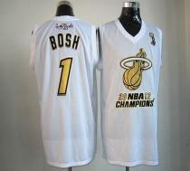 Miami Heat -1 Chris Bosh White Majestic 2012 NBA Champions Stitched NBA Jersey Miami Heat -1 Chris Bosh White Majestic 2012 NBA Champions Stitched NBA Jersey