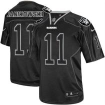 Nike Oakland Raiders #11 Sebastian Janikowski Lights Out Black Men's Stitched NFL Elite Jersey Nike Oakland Raiders #11 Sebastian Janikowski Lights Out Black Men's Stitched NFL Elite Jersey