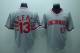 Mitchell and Ness Cincinnati Reds -13 Dave Concepcion Stitched Grey Throwback MLB Jersey