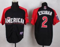 Kansas City Royals -2 Alcides Escobar Black 2015 All-Star American League Stitched MLB Jersey Kansas City Royals -2 Alcides Escobar Black 2015 All-Star American League Stitched MLB Jersey